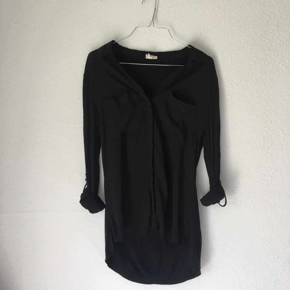 Converse Black Button Down Shirt - image 4